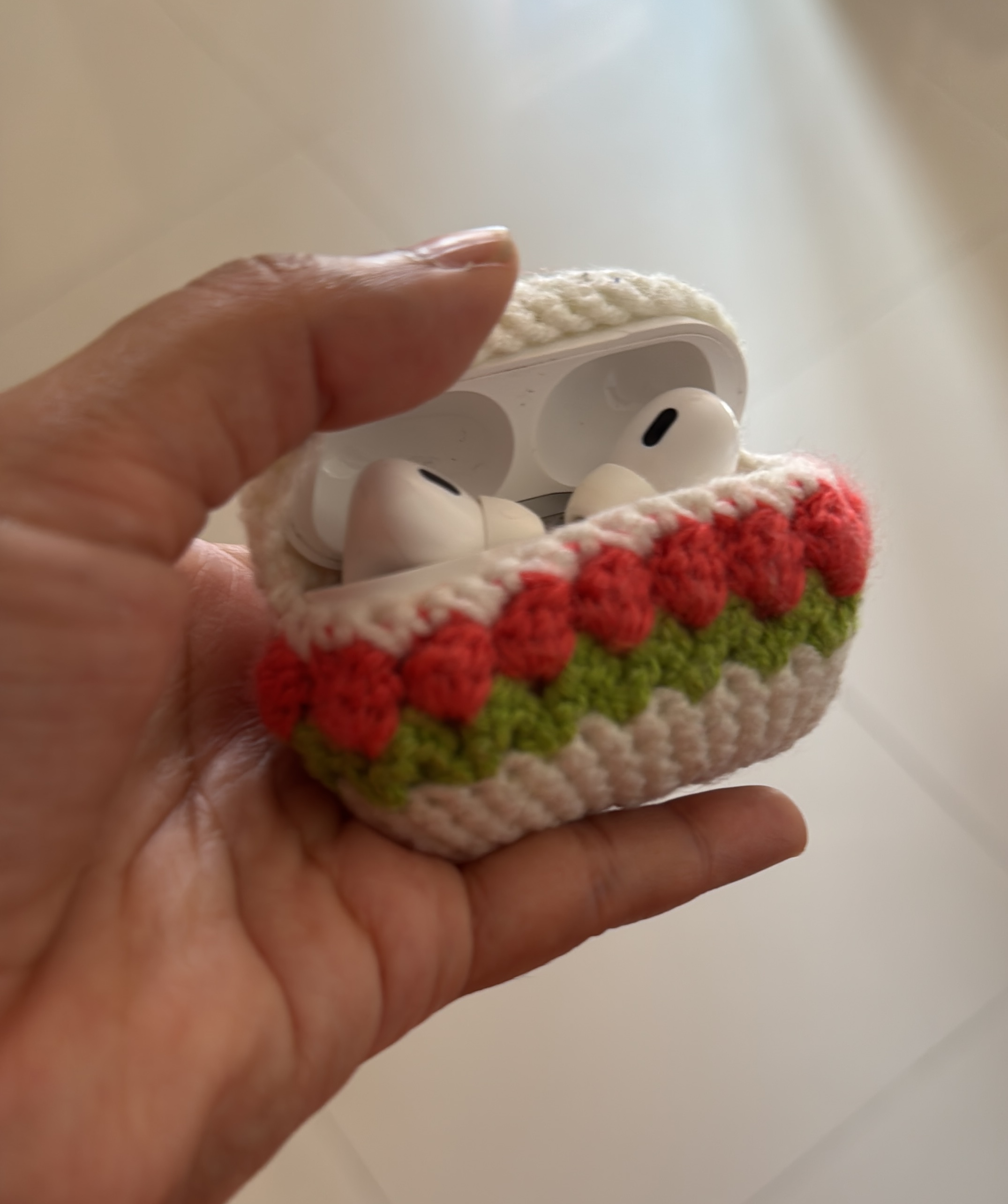 Crocheted AirPods case