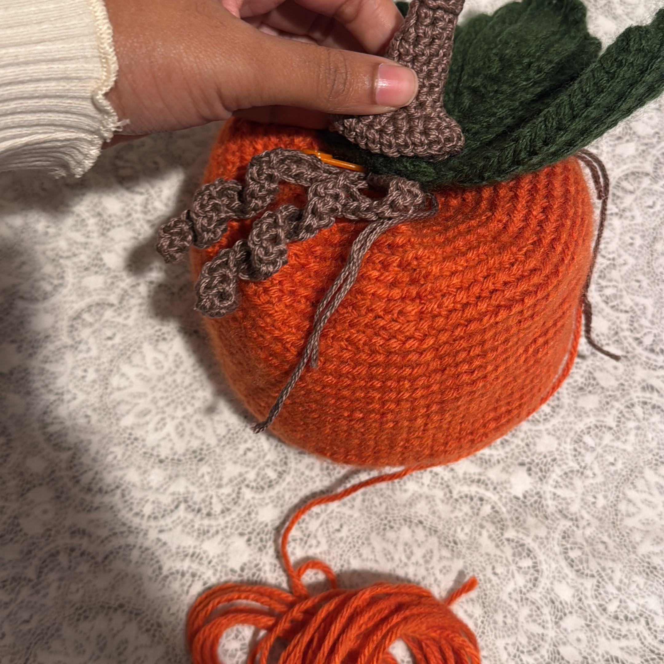 Work-in-progress pumpkin