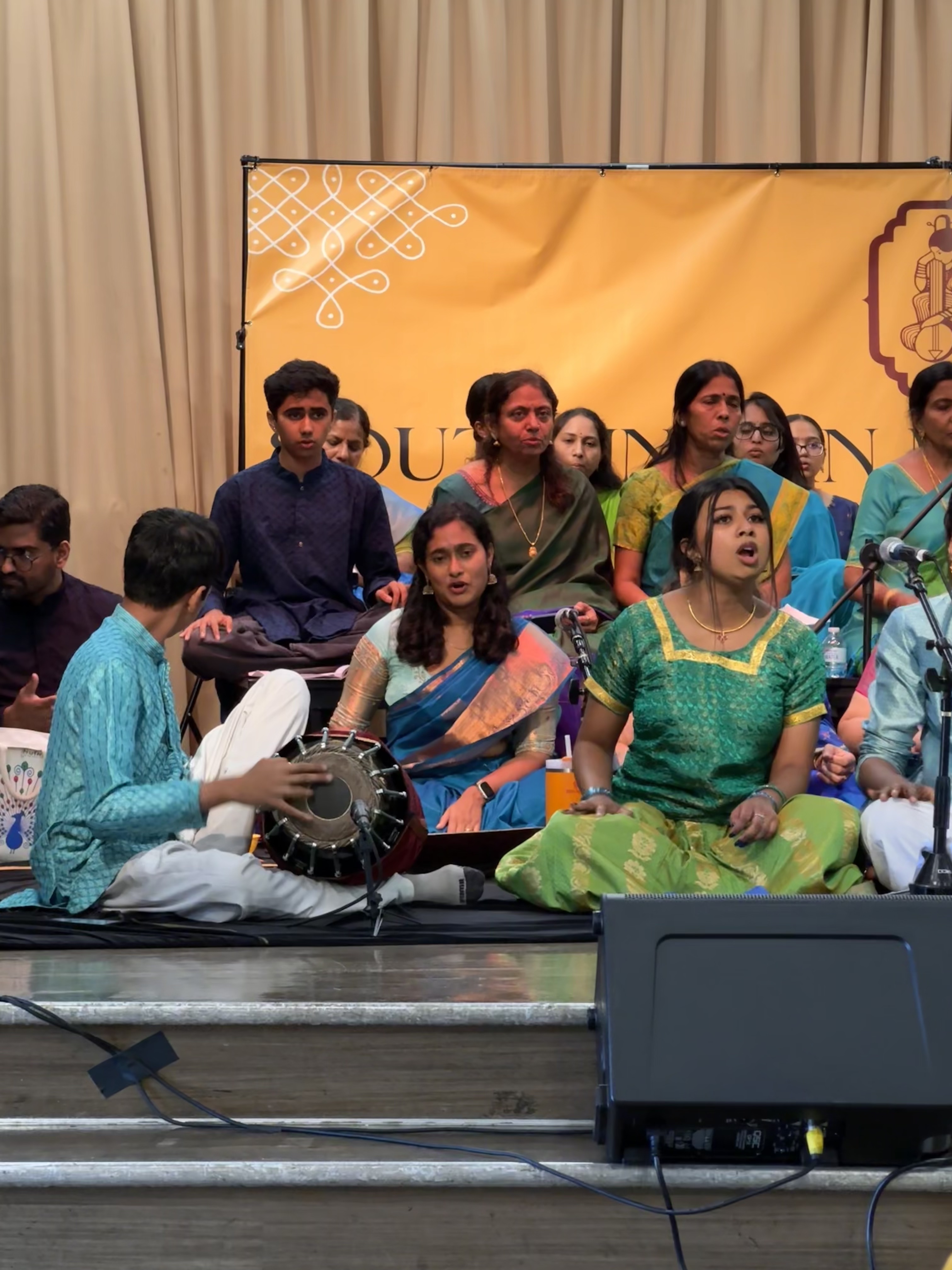 Carnatic music performance in a group